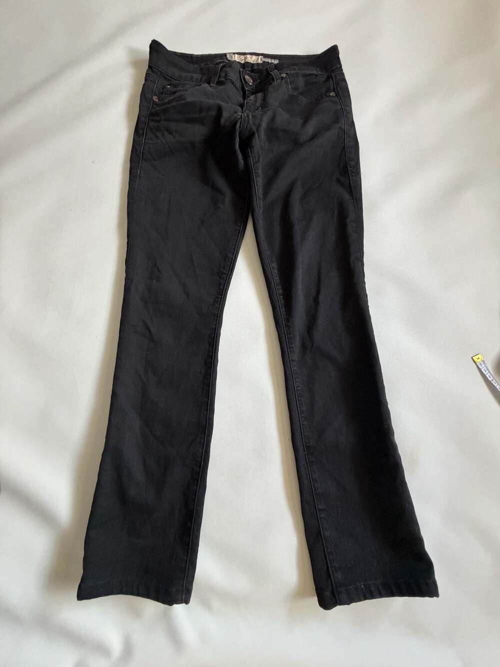 Level 99 Black Jeans Womens Skinny Straight Low Rise Denim Pant